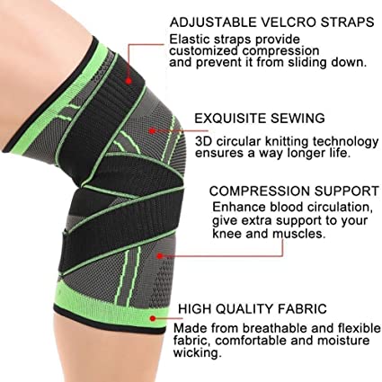 3D Compression Knee Sleeves for Men and Women