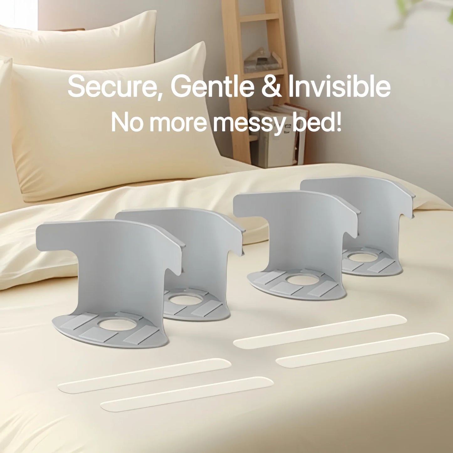 4x Sheet Secure Lock - Keep Your Bed Tidy & Comfortable