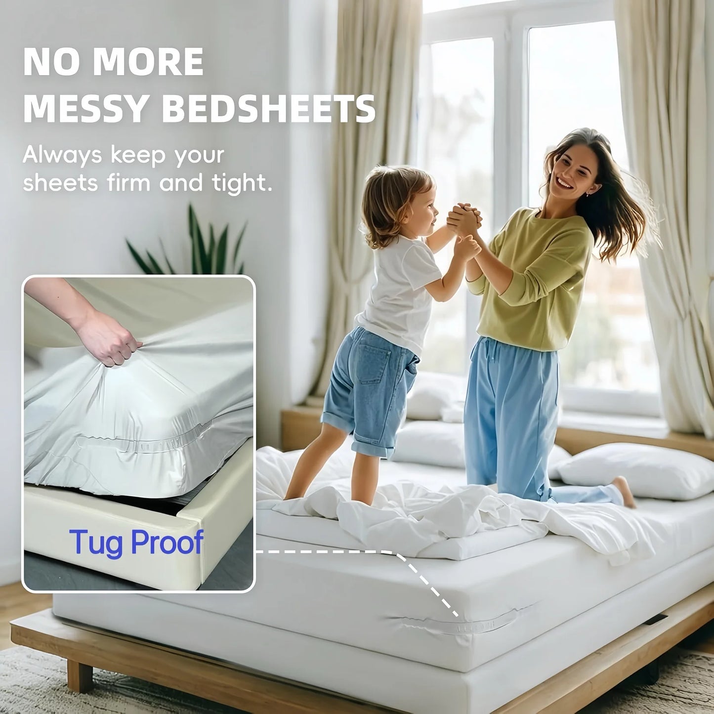 4x Sheet Secure Lock - Keep Your Bed Tidy & Comfortable