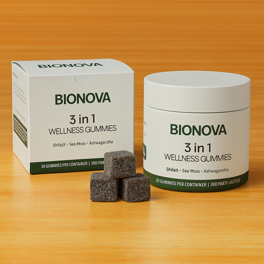 BIONOVA® 3-in-1 wellness gummies.