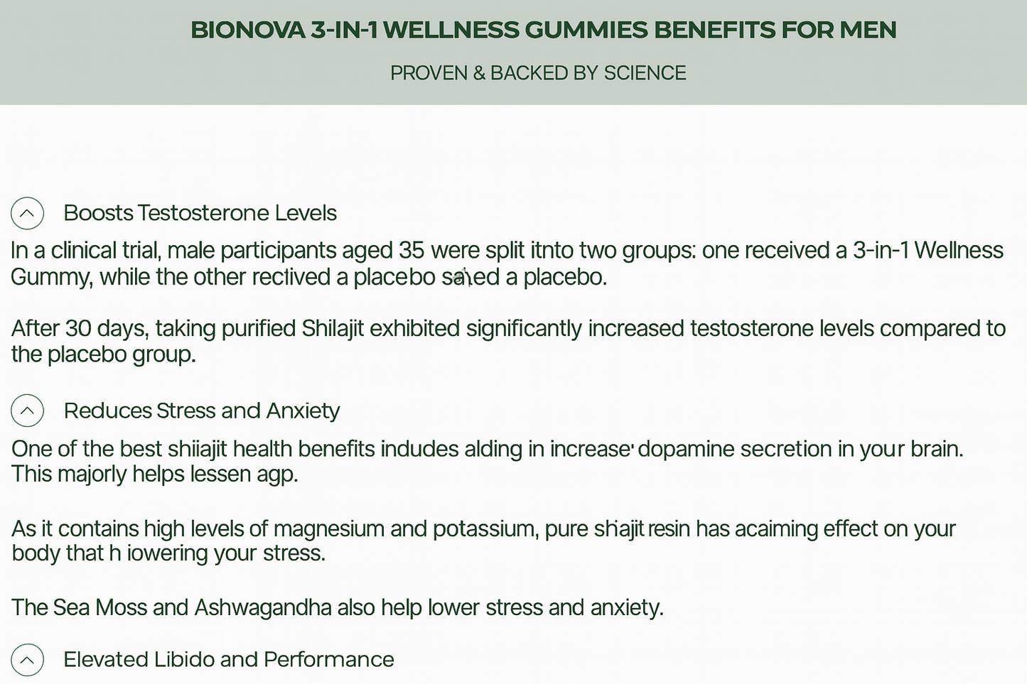 BIONOVA® 3-in-1 wellness gummies.