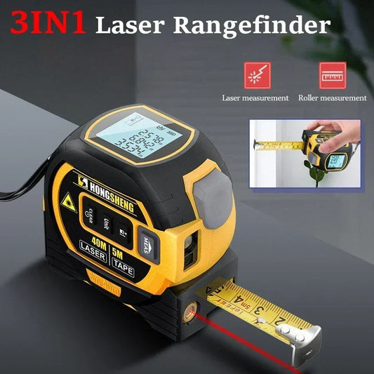 3-In-1 Infrared Laser Tape Measuring