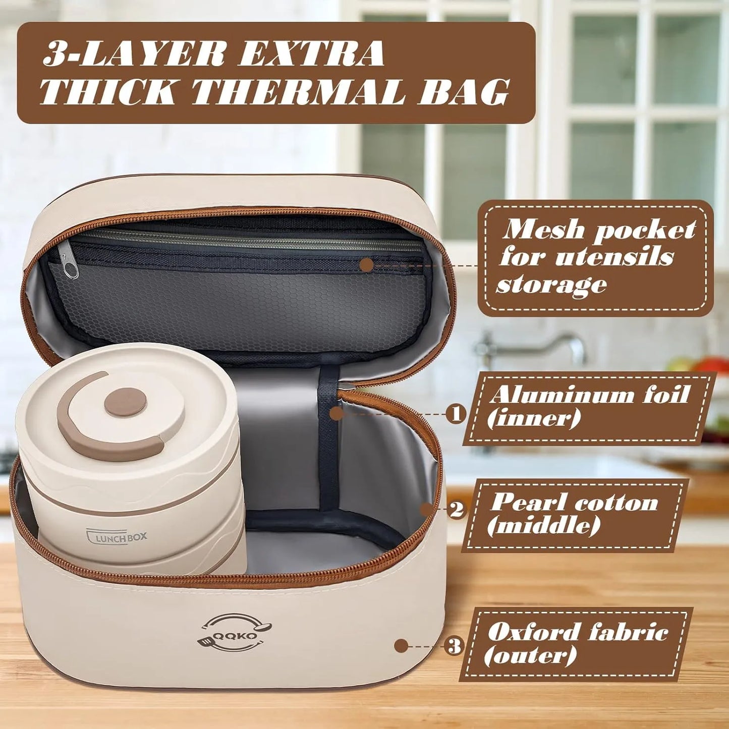 Portable insulated lunch box
