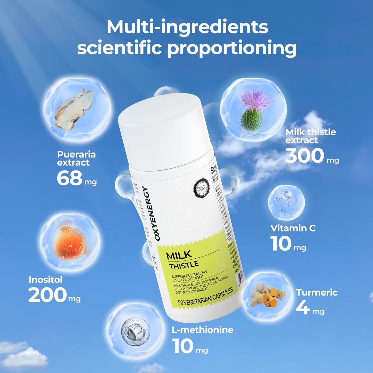 Milk Thistle 300mg Extract - Liver Detox & Repair Support