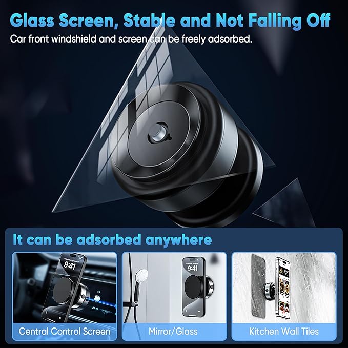 Electric Vacuum Suction Cup Phone Mount