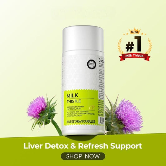 Milk Thistle 300mg Extract - Liver Detox & Repair Support